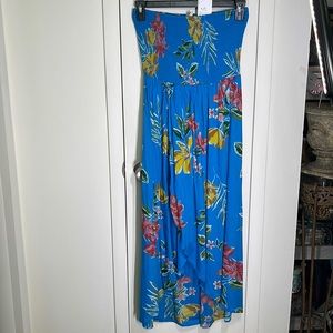 NWT Strapless Floral Dress